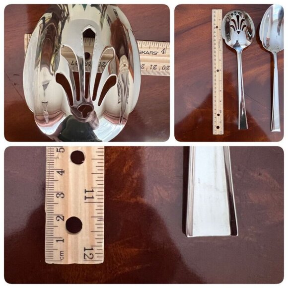 Lenox 5 Pc Serve Set Stainless Scalloped Contemporary Vietnam - Picture 10 of 10